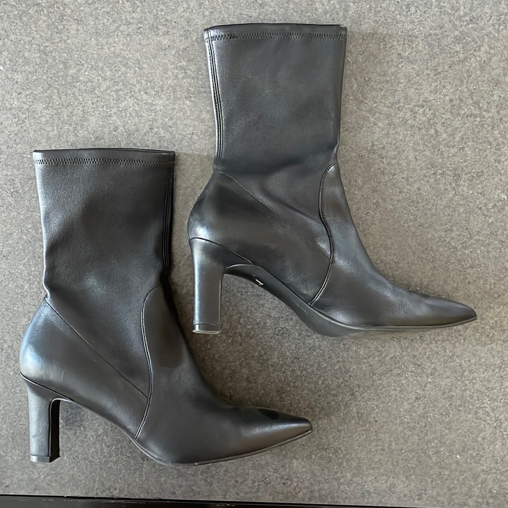 Stuart Weitzman black booties